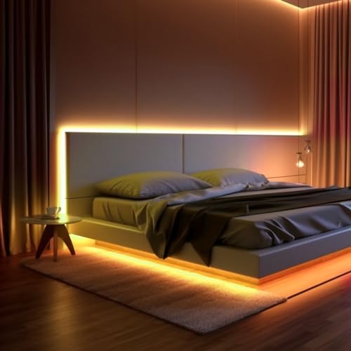 iNextStation 16.4FT 12V LED Strip Lights Yellow Neon Rope Lights (No Plug)
