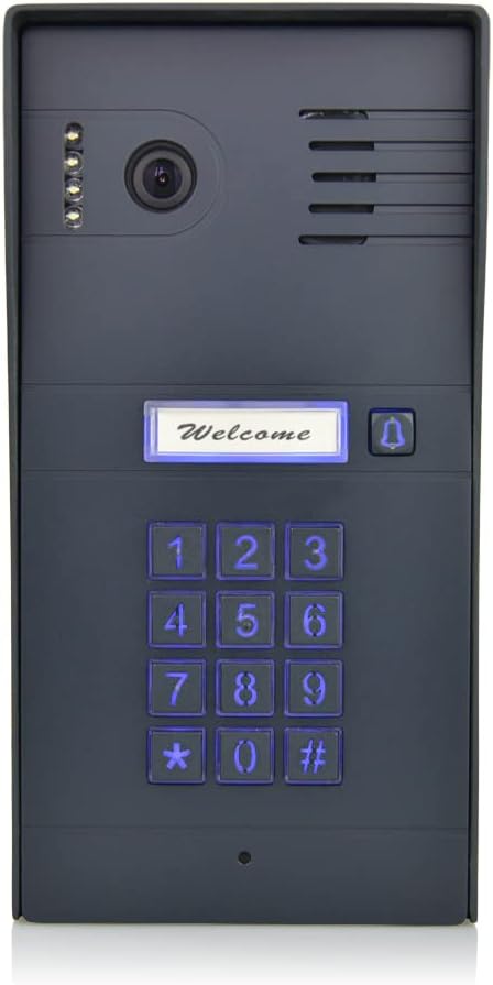 GBF Smart Video Door Phone & Doorbell Intercom System Kit,1080P HD, Smart Keypad, One 7" Touch Monitor (One 3rd gen IP Door Station PL963PMBL-POE and one Upgraded IP Indoor Monitor MR930)
