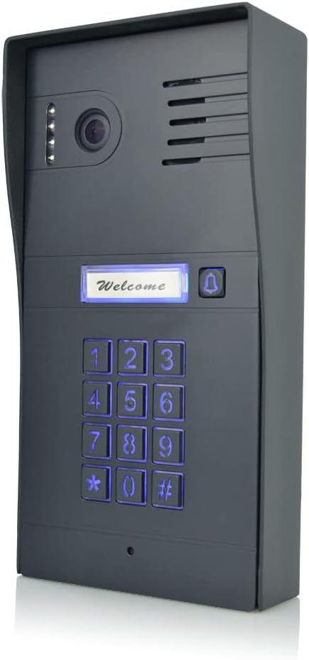 GBF Smart Video Door Phone & Doorbell Intercom System Kit,1080P HD, Smart Keypad, One 7" Touch Monitor (One 3rd gen IP Door Station PL963PMBL-POE and one Upgraded IP Indoor Monitor MR930)