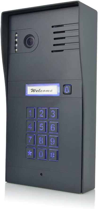 GBF Smart Video Door Phone & Doorbell Intercom System Kit,1080P HD, Smart Keypad, One 7" Touch Monitor (One 3rd gen IP Door Station PL963PMBL-POE and one Upgraded IP Indoor Monitor MR930)