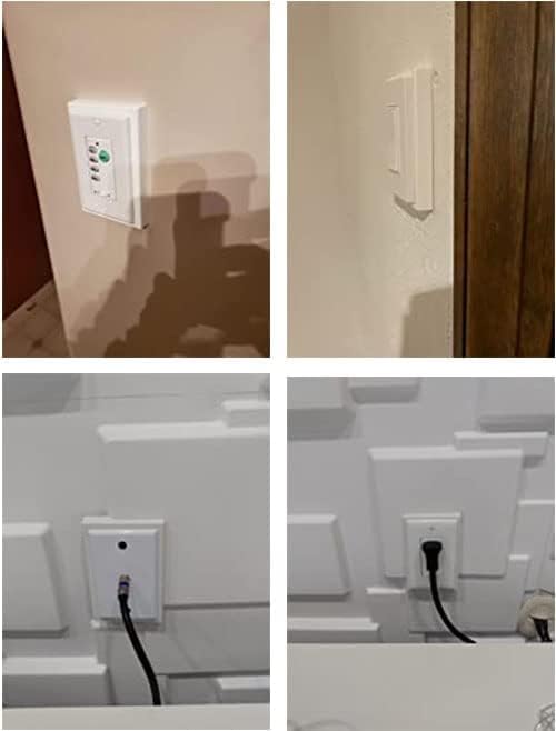 iMBAPrice BES1-BK Black Electrical Box Extender 5 Pack, 1-Gang 5/8" Non-Metallic Spacer Ring for Recessed or Over-Set Outlet Boxes, GFCI & Dimmer Switch Extension