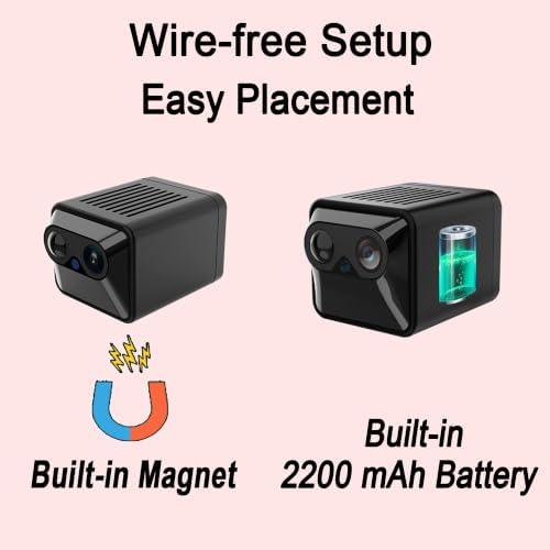 W-A2 Indoor Security Camera with Magnetic Mount & 100-Day Battery Life