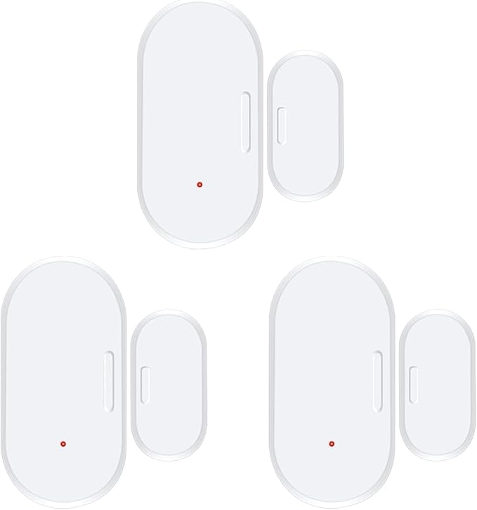 Haozee Door and Window Sensor, Requires Zigbee Hub, Zigbee Connection, Wireless Detector for Alarm Systems and Smart Homes, Compatible with Home Assistant Zigbee2mqtt