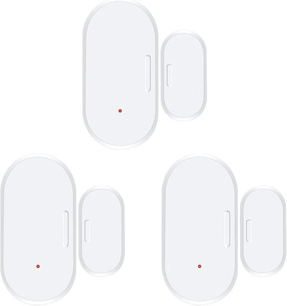 Haozee Door and Window Sensor, Requires Zigbee Hub, Zigbee Connection, Wireless Detector for Alarm Systems and Smart Homes, Compatible with Home Assistant Zigbee2mqtt