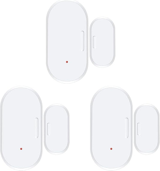 Haozee Door and Window Sensor, Requires Zigbee Hub, Zigbee Connection, Wireless Detector for Alarm Systems and Smart Homes, Compatible with Home Assistant Zigbee2mqtt