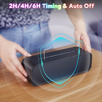 Essential Oil Diffuser, Flame Oil Diffuser - Aromatherapy Humidifier, Sound Activated Music Sync Infrared Remote Control - Perfect for Bedroom Home Office (250ml Rainbow Flame, Black)