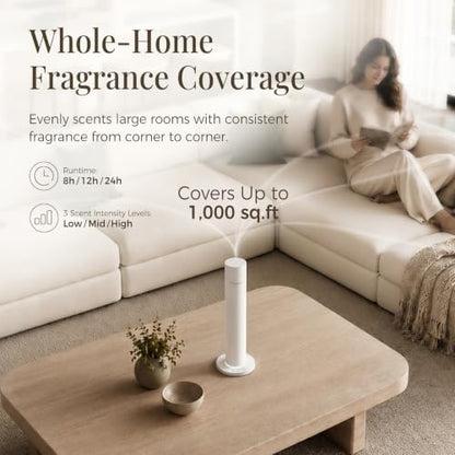 Waterless Essential Oil Diffuser with 5 Oils Starter Kit, Cold Air