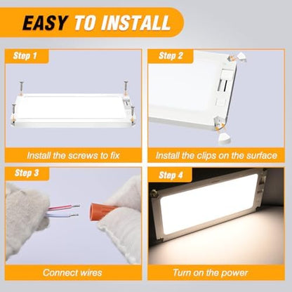 Nilight LED Interior Light 2PCS 12.5 Inch Dimmable Ceiling Lights