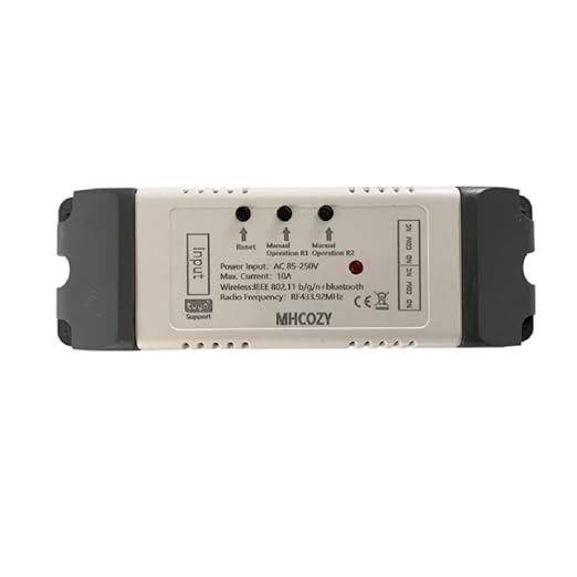 2CH WiFi RF Wireless Switch Relay,Inching Self-Locking Interlock Mode,Compatible with Alexa Goolge Home (Smart Life app WiFi RF AC 85-250V)
