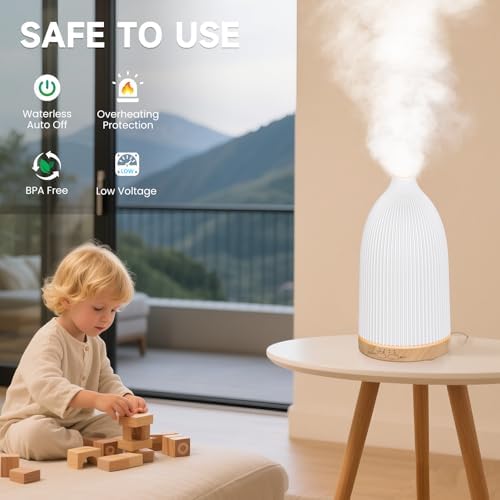 URPOWER 150mL Essential Oil Diffuser Small Scent Diffuser for Home