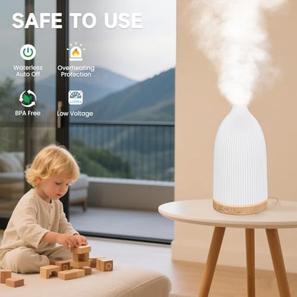 URPOWER 150mL Essential Oil Diffuser Small Scent Diffuser for Home