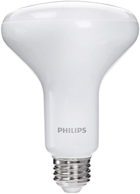 Philips LED Dimmable BR30 Soft White Light Bulb with Warm Glow Effect 650-Lumen, 2700-2200-Kelvin, 9-Watt (65-Watt Equivalent), E26 Base, Frosted, 1-Pack