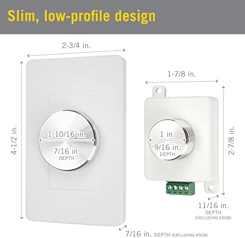 Armacost Lighting ProLine Rotary Knob LED Strip Light Dimmer 511129N
