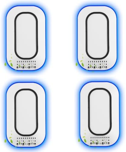 Limpin Plug in Air Purifier for Home, Negative Ion Air Ionizer for Bedroom, Bathroom & Office, Compact Air Cleaner for Small Spaces, Quiet Plug in Air Ionizers for Pets, Smoke, Kitchen & Apartment