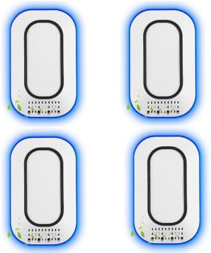 Limpin Plug in Air Purifier for Home, Negative Ion Air Ionizer for Bedroom, Bathroom & Office, Compact Air Cleaner for Small Spaces, Quiet Plug in Air Ionizers for Pets, Smoke, Kitchen & Apartment