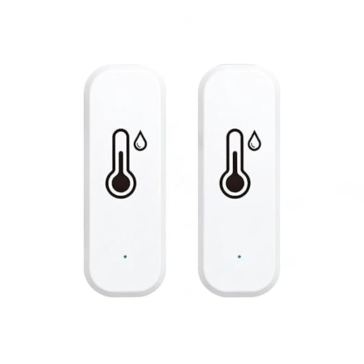 Zigbee Temperature and Humidity Sensor, Smart Home Multi-Room Group Control, Compatible with Zigbee 3.0 Hub, 2 Pack