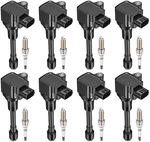 BDFHYK Ignition Coil UF677 and Spark Plug 93501 for Nissan Armada 2017-2020