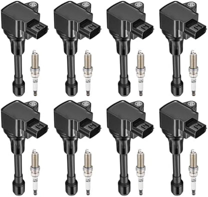 BDFHYK Ignition Coil UF677 and Spark Plug 93501 for Nissan Armada 2017-2020