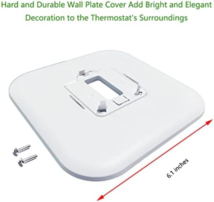 THP2400A1080 Large Cover Plate & Electrical Box Adaptor for T-Series Thermostats, White (2)