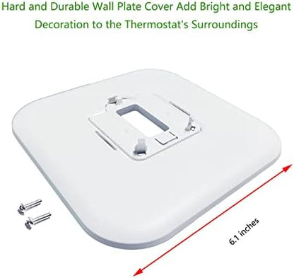 THP2400A1080 Large Cover Plate & Electrical Box Adaptor for T-Series Thermostats, White (4)