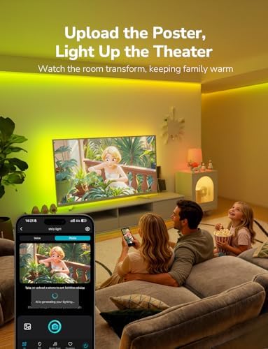 Lepro S1 AI Smart LED Strip Lights with IC 50FT 2.4G WiFi Bluetooth