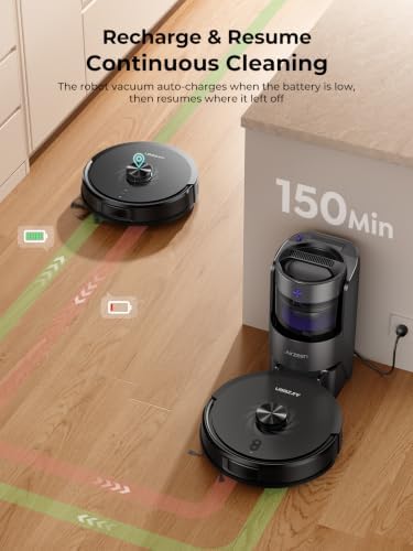 Airzeen Bagless Robot Vacuum and Mop Self-Emptying for Pet Hair/Carpet