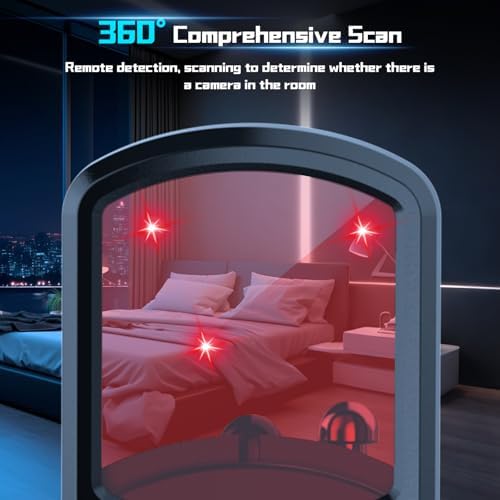7-in-1 Hidden Camera Detectors, AI Chip Anti-Spy Camera Finder, 6 Modes