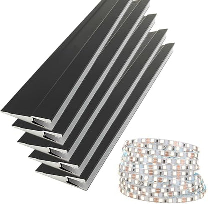 JARBIH Ultra-Thin Led Aluminum Channel, 45°Oblique Under Cabinet Beam Light