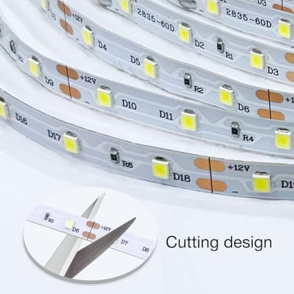 DAYBETTER 25 ft Smart WiFi White LED Lights, Dimmable White LED Strip Light Compatible with Alexa and Google Assistant, 6500K, 720 LEDs Tape Lights for Bedroom, Kitchen, Mirror, Home Decoration