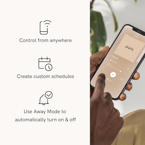 Pura - Smart Home Fragrance Device Starter Set - Pura 4 - Scent Diffuser for Home - Includes Fragrance Aroma Diffuser - Square Box, White Tea No. 1 and Apple Orchards Scent Refills
