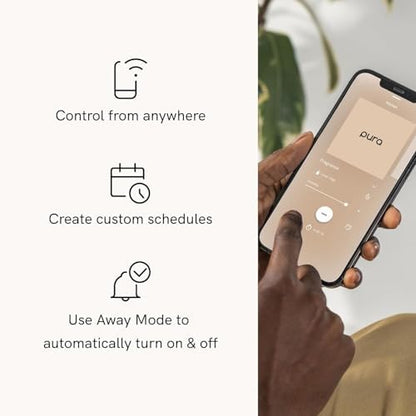 Pura - Smart Home Fragrance Device Starter Set - Pura 4 - Scent Diffuser for Home - Includes Fragrance Aroma Diffuser - Square Box, White Tea No. 1 and Apple Orchards Scent Refills