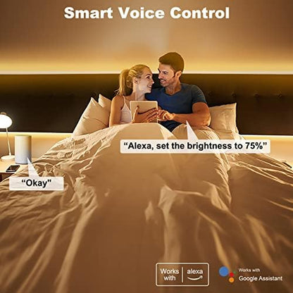 Tatazone WiFi Smart White COB Led Strip Light with Remote