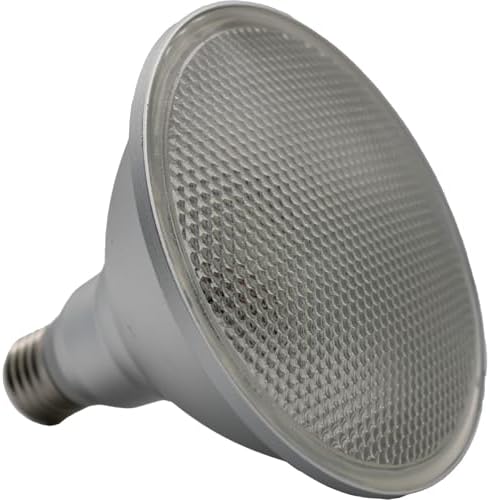 Jaspertronics™ PAR38 20W Color Changing LED Floodlight Smart Light Bulb with Voice Control or IR Remote Control. E27 Base Perfect for Lawn, Landscape, and Parties!