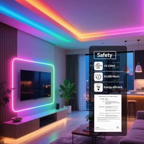 BTF-LIGHTING FCOB COB WS2812B IC RGB LED Strip DC5V 16.4FT 800LED 5mm IP30