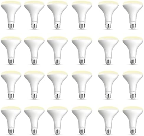 GvvooHome 24 Pack BR30 LED Flood Light Bulbs, 7W (65W Equivalent), 2700K Soft White, 650 Lumens, E26 Base, Dimmable, Indoor Recessed Can Lighting for Living Room, Bedroom, Kitchen