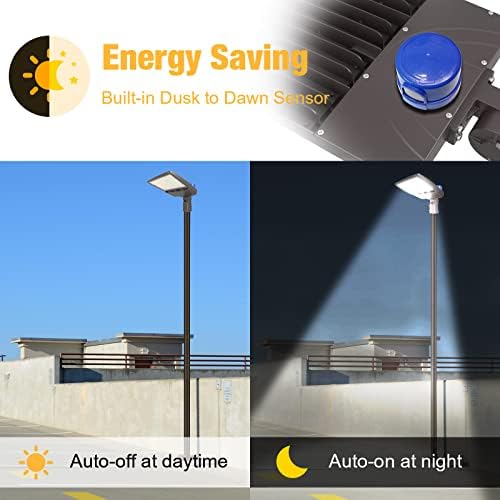 LED Parking Lot Light 150W 21000LM 5000K, Commercial Outdoor Area Lighting