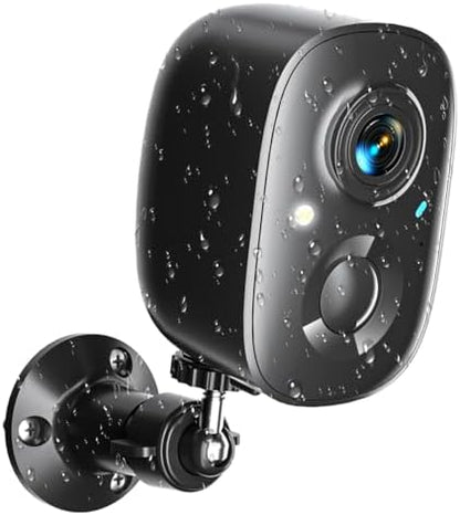 Security Cameras Wireless Outdoor 2K WiFi Wireless Camera Battery Powered for Home Security Indoor,AI Motion Detection,Color Night Vision,Spotlight,Siren Alarm