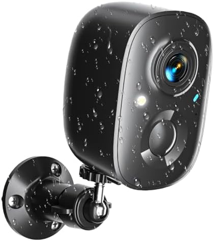 Security Cameras Wireless Outdoor 2K WiFi Wireless Camera Battery Powered for Home Security Indoor,AI Motion Detection,Color Night Vision,Spotlight,Siren Alarm