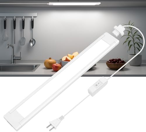 maylit Plug in Under Cabinet LED Light Bar, Ultra-Bright, Wired, 14 Inch