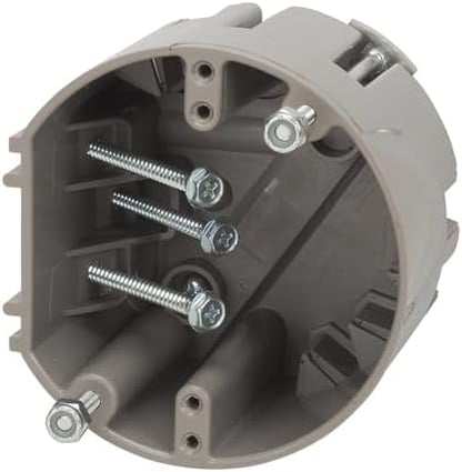 Southwire Electrical Box for Ceiling Fan, Light Fixture, 50lb Ceiling Fan and 75lb Light Fixture Support, Depth Adjustable, Gray, MSBFAN