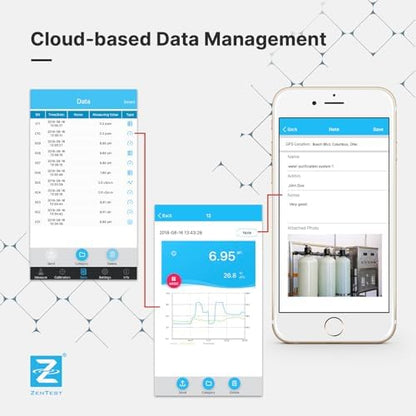Apera Instruments PCO60-Z Bluetooth pH/Conductivity/ORP/Redox/TDS/Salinity/Resistivity Smart Multi-Parameter Meter Tester Kit Powered by ZenTest Mobile App with Cloud-Based Datalogger