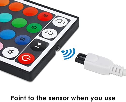 44 Key RGB LED Strip Light Remote Controller, Low Voltage LED IR Remote