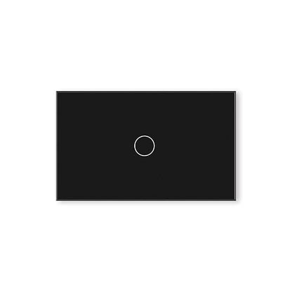 Smart Switch Neutral Wire Optional,APP Control,Black 1 Button | 4.65 X 2.83 X 1.34 Inches,Only 2.4GHz Wi-Fi,Voice Control,Work with Tuya/Smart Life/Alexa,Tempered Glass Panel