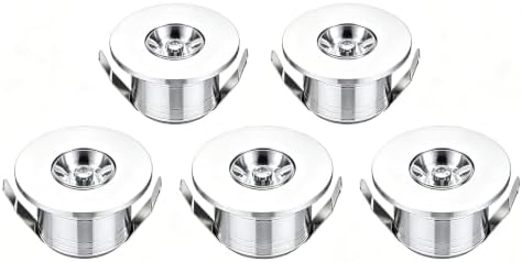 5pcs 1W 1 Inch Recessed LED Lights Mini Recessed LED Lights AC 110V
