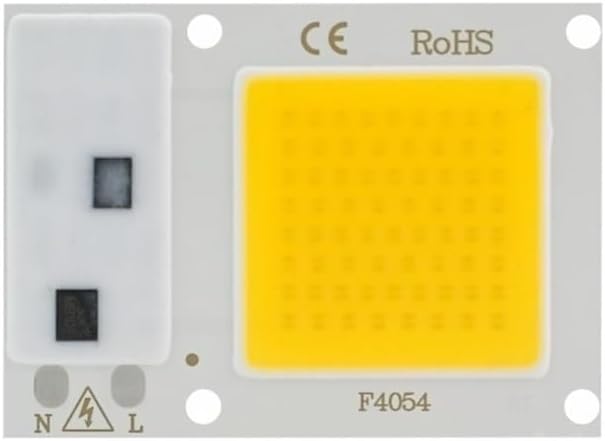 Fengyan Landscape lights LED COB Lamp Chip 10W 20W 30W 40W 50W AC 220V Smart IC LED Beads DIY For LED Floodlight Spotlight Cold White Warm White LED Street Lamp ( Color : Warm White , Size : 10W )