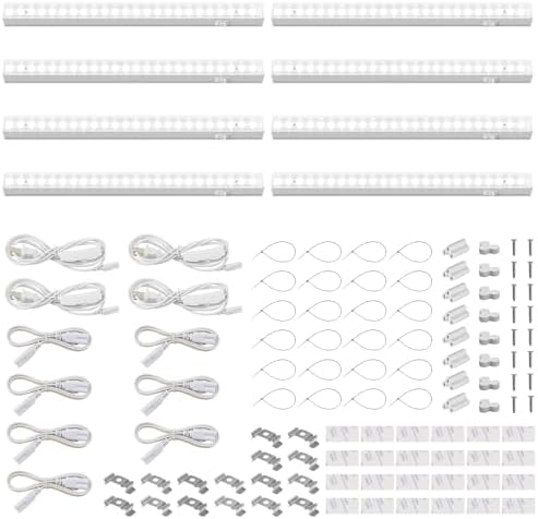Barrina T5 Grow Lights for Indoor Plants, 1FT Plant Lights, 5000K, 8 Packs