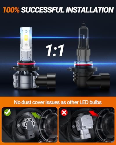 SEALIGHT H13 + H10 for Ford F150 2004-2014, Ford F250 2005-2020 F350, for Dodge Dakota 2005-2009, H13 H10 LED Light Bulbs Combo, 62,000LM 9008 9145 Fog Lights LED Bulb, Pack of 4