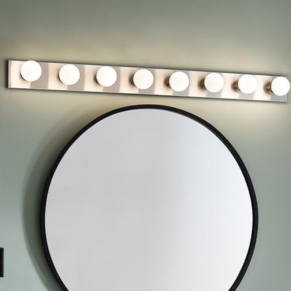 Kichler 8-Light Bathroom Vanity Light, Brushed Nickel