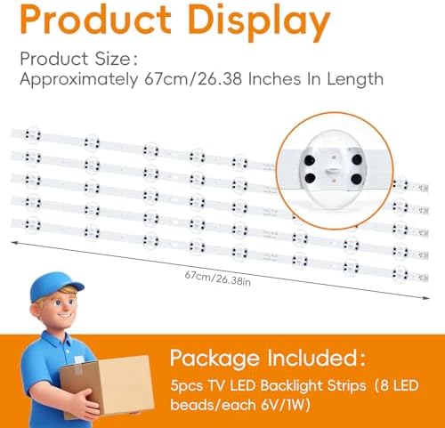 5pcs LED Backlight Strips for LG 60"