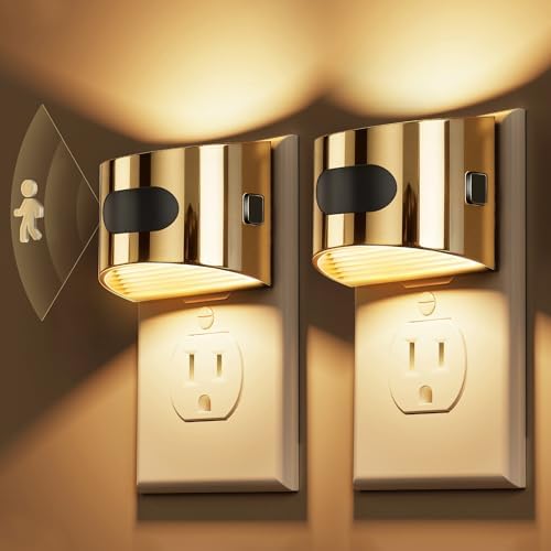 L LOHAS LED Motion Sensor Night Light, Night Lights Plug into Wall, 2 Pack